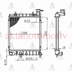 RADYATÖR SU ACCENT 00-02 1.3 - 1.5 M-T BRAZING
